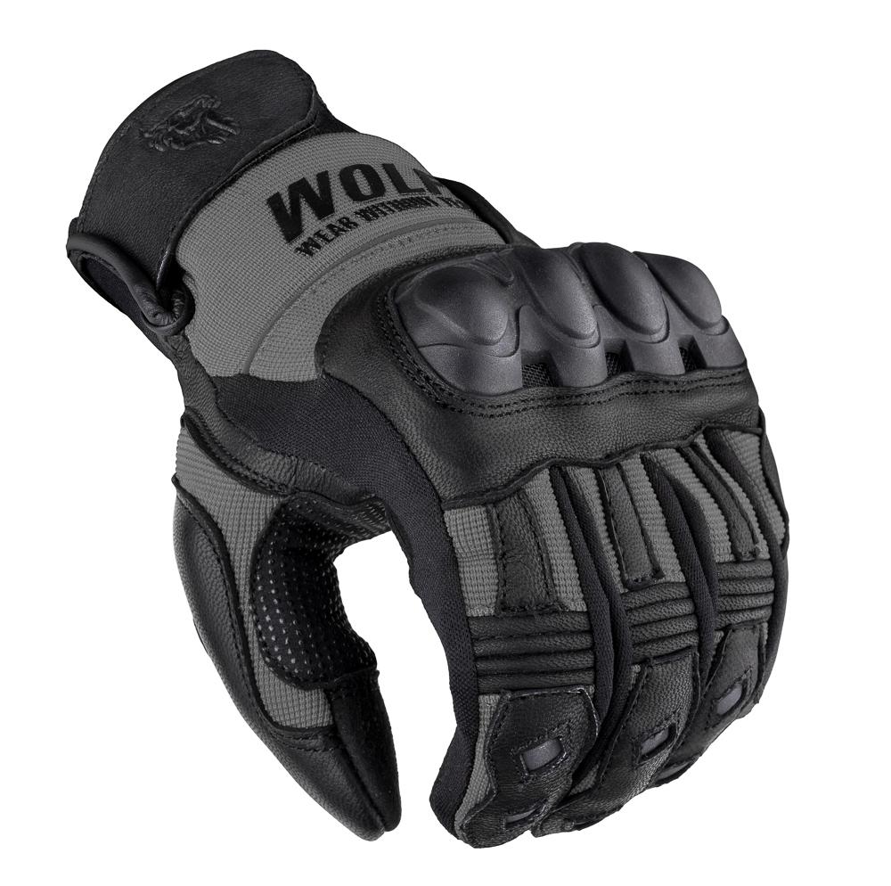 Wolf Rękawice Motocyklowe Męskie Pro-X Gun Metal M