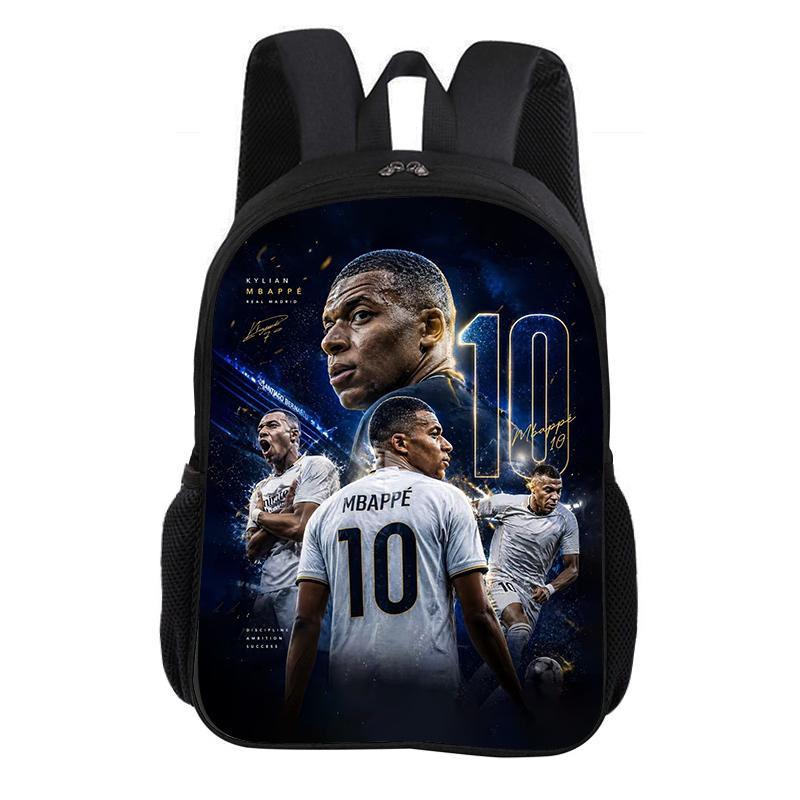 Школьный рюкзак M-Mbappe Звезда Футбола Рюкзак Детский Книжный Рюкзак Модный Школьный Рюкзак Футбольный Спортивный Рюкзак Подарок для Детей