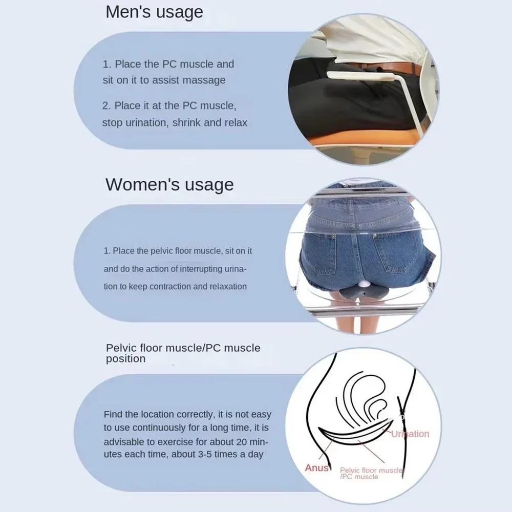 Тренажер Кегеля для мужчин, перезаряжаемый тренажер для мышц тазового дна для здоровья простаты, контроля мочевого пузыря и улучшения ЭД, умный ПК