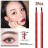 2-piece Waterproof Eyebrow Pencil Long and Lasting Eyebrow Tattoo Color Tone Professional Makeup Eyebrow Pencil XYZ