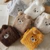 Женские шерстяные теплые носки, милые мультяшные коралловые плюшевые носки, мягкие и толстые осенне-зимние домашние носки для пола