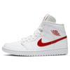 Женские кроссовки Air 1 Mid 'White University Red' Jordan BQ6472-106