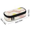 Pencil Case High Capacity Easy Open Zipper Durable 300D Polyester with Mesh Pocket Removable Divider and Pen Slots for Students