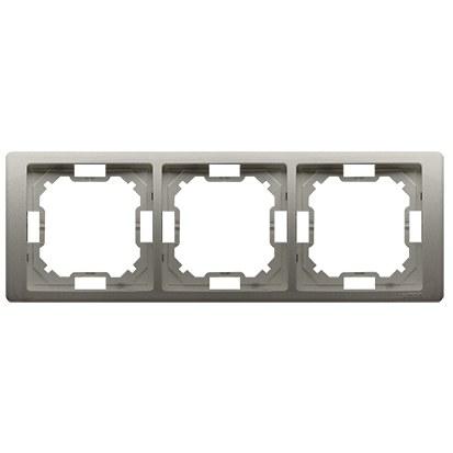 3-fold frame - universal horizontal and vertical, satin, BASIC NEOS