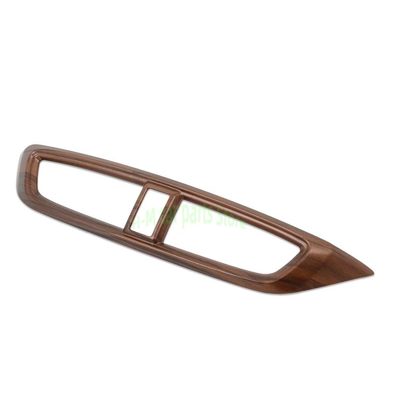 Для Honda CRV CR-V 2017 2018 АБС-пластик под дерево, центральная консоль автомобиля, вентиляционное отверстие, крышка, накладка, рамка переменного тока, стиль