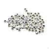 100 Pieces 4mm Space Beads Loose Rondelles Round Wide Hole For Jewelry Making Necklace