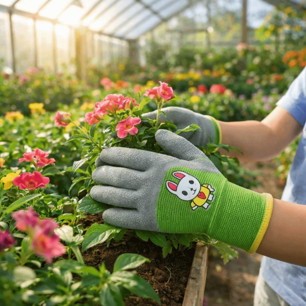 Non-Slip Children Safety Gloves Breathable Protective Gloves Kids Garden Gloves Garden Supplies