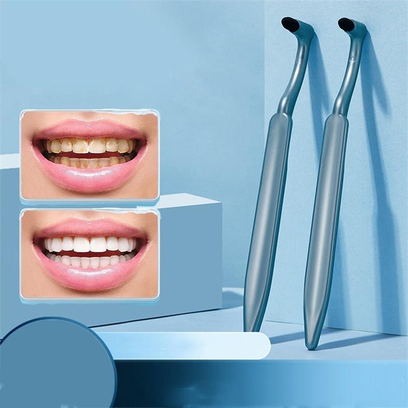 GECOMO Щетка для чистки пятен на зубах Глубоко очищает десны во рту, не повреждает зубы, удаляет зубной камень Портативный стоматологический очиститель