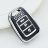 4 Button Soft TPU Car Key Cover Case FOB Shell for Honda Accord 2016 2017 Civic 2016 2017 2018 2019 Remote Keyless Bag Protector Accessories