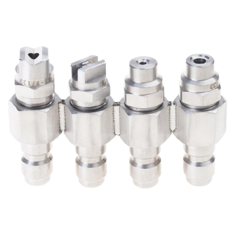 Промышленные насадки с J-образной ручкой, рассчитанные на давление 5000 PSI, с резьбовым соединением, обмотанным PTFE, для инжекторов downstream-химикатов