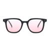New Blush Whitening Plain Sunglasses Women's Big Frame Thin High Value Sunglasses Korean Version of Cute Girl Glasses