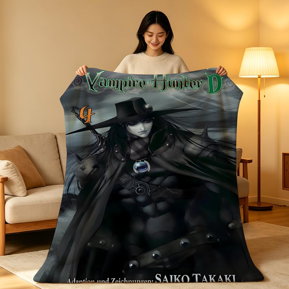 Аниме V-Vampire H-Hunter D-D Бросок Высокоплотное Короткое Плюшевое Одеяло Мягкое Нежное к Коже для Дивана Дневного Сна Комнаты с Кондиционером