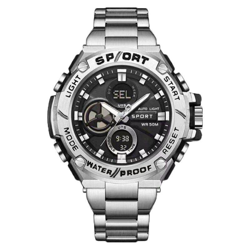 Часы Steel & Heart Korean Edition Trend Sports Watch для мужчин, молодежи, цифровые электронные часы, водонепроницаемые, светящиеся, студенческие часы