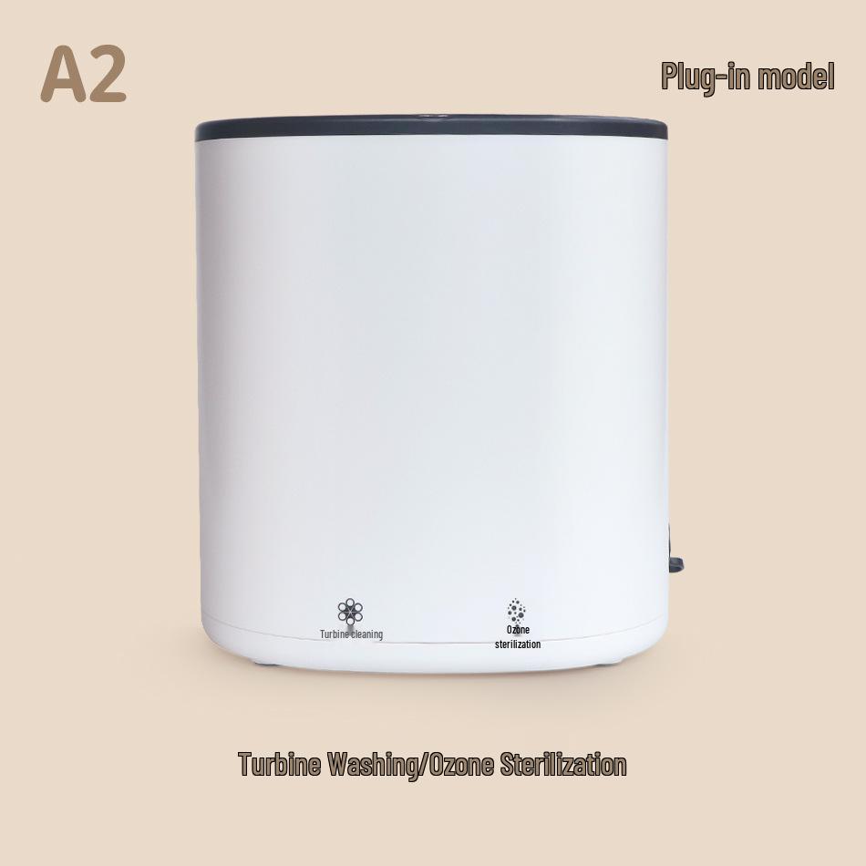 Портативная умная мини-стиральная машина-турбина для нижнего белья, трусов и носков с озоновой очисткой