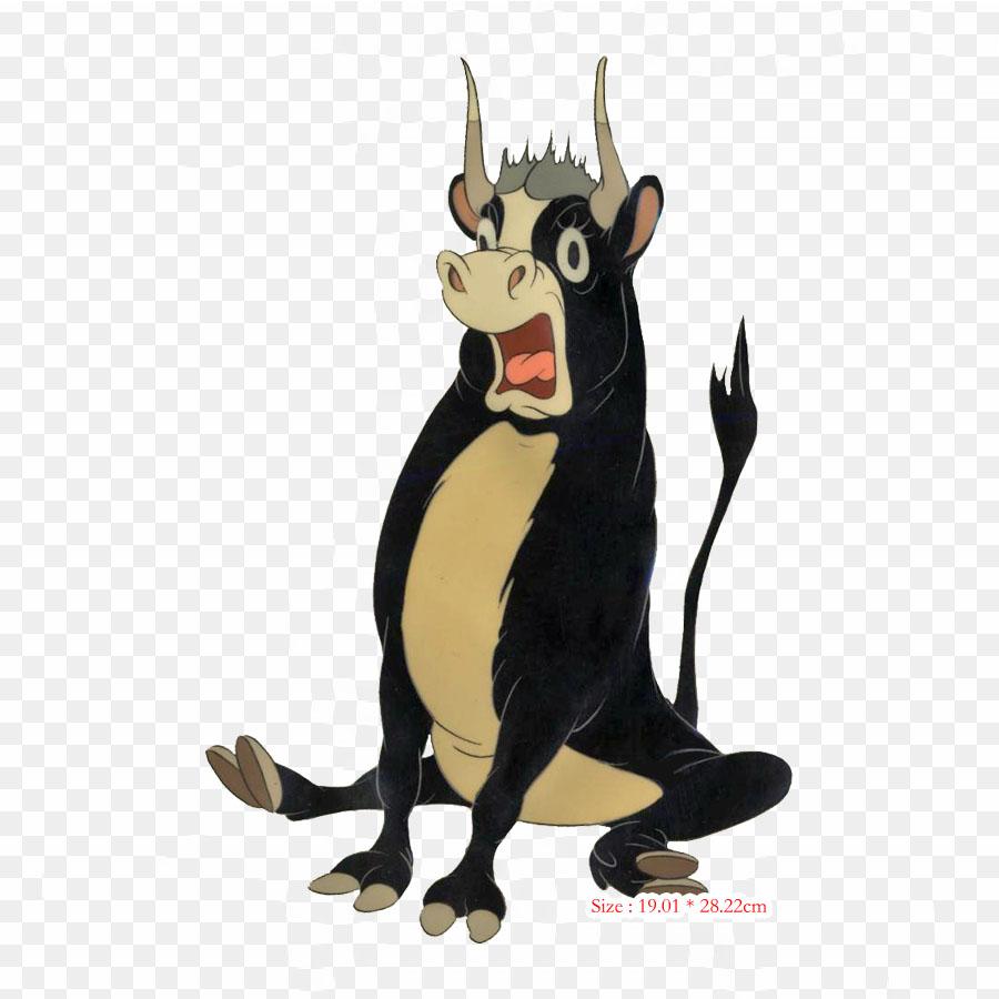 Bull Pumpkin Carving Stencil Cattle Iron On Heat Transfer Printing Vinyl Patches Sticker for Clothes DIY Appliques Washable Patches