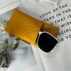 Однослойная/Двухслойная сумка для хранения солнцезащитных очков из ПУ кожи, высококачественная сумка для очков, водонепроницаемый кошелек для монет и губной помады, сумка для очков