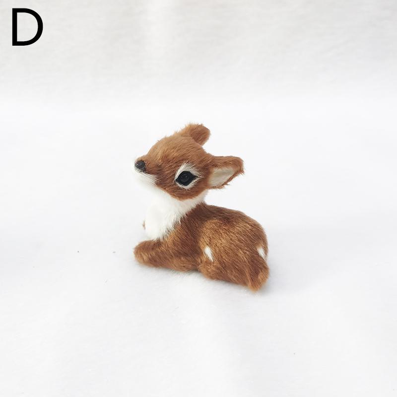 1 шт. садовый пейзаж миниатюрный реалистичный олень милый ПВХ садовый декор украшения фигурка куклы домашний подарок