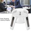 Солнечный вращающийся на 360 градусов поворотный стол для часов, телефона, ювелирных изделий, светодиодный светильник (белый)