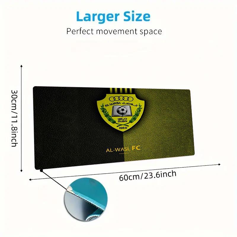 Al-Wasl F.C Color Mouse Pad Large Gaming Table Cushion Non-slip Laptop Tablet Big Mousepad XXL Mat Mini PC Playmat With Lock edge