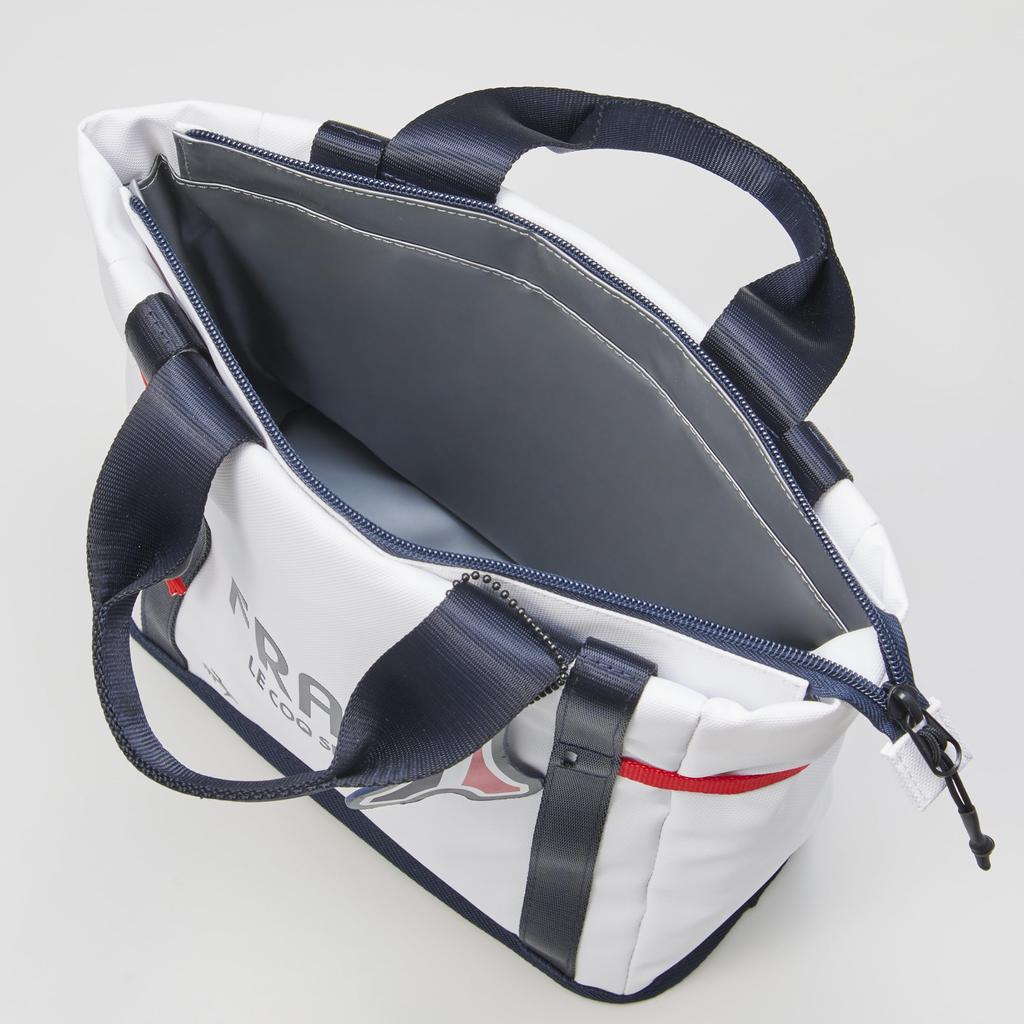 Coq Mini Tote Cold Drop Tee Holder Cart Golf QQBXJA44 WH00 [Le Sportif] Сумка, Утеплитель, Предотвращение, Брелок, Сумка, Мужская (белый)