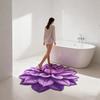 3D Цветочный коврик для пола Реалистичный Впитывающий Цветочный ковер Нескользящий Декоративный коврик для гостиной Ванной Кухни Спальни