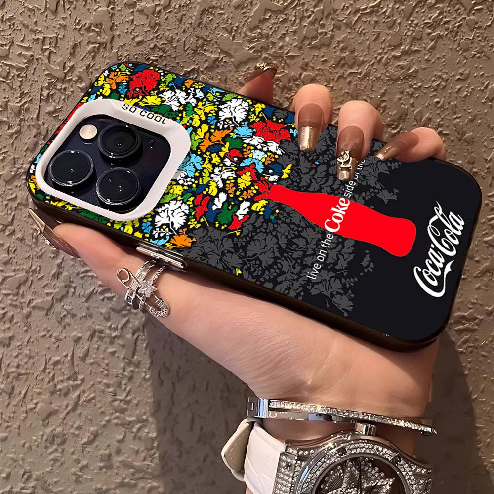 Чехол для телефона Coca-cola Vintage Цвет Серебристый Корпус Для LPhone 17 16 16e 15 14 13 12 11 Pro Max Plus