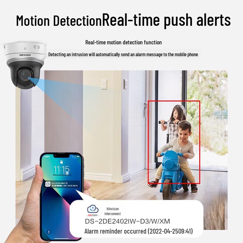 Hikvision Wireless PTZ Security Camera CN plug (adapter included)