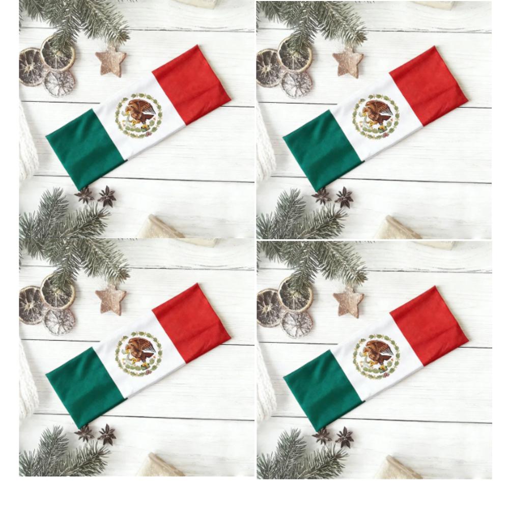 4 шт. Национальный флаг Футбольный фанатский ободок для волос Аксессуары для волос Эластичный ободок для волос для поддержки Флаговый ободок для страны для фанатов Спортивное мероприятие