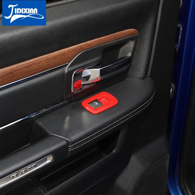 Внутреннее окно автомобиля, кнопка переключателя подъема окна, декоративная панель, наклейки для Dodge Charger Durango 2011-2022 для Dodge RAM