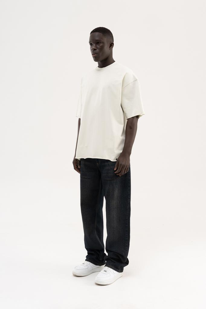 Men's Oversized T-shirt with 'Machinist' Print – Grey S