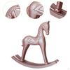 Статуя лошади-качалки, украшение на праздничный сезон, фигурка для бара, стола, кафе