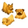 Halloween Ghost Dog Night Lamp Glowing Dachshund Pug French Bulldog Resin Statue Figurine Holiday Party Home Office Decorative Lamp Dog Lovers Gift