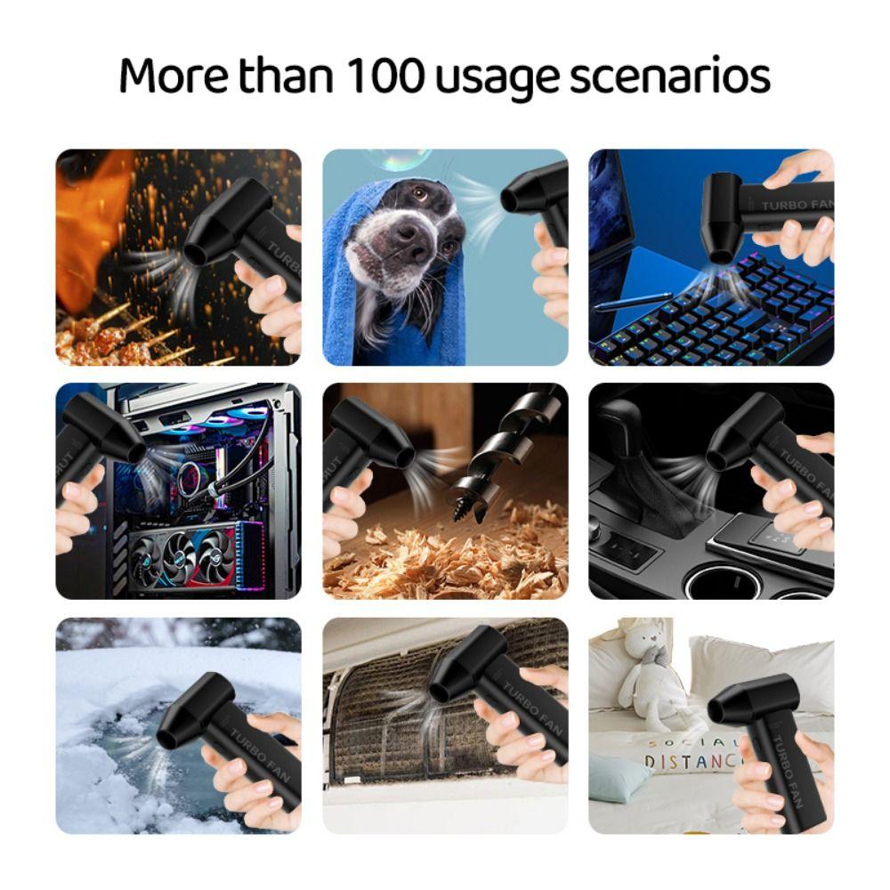 Brushless Motor Mini Turbo Jet Fan High-Speed Portable Air Blower  Outdoors Camping