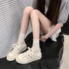 Thin Breathable~ 2025 New Summer Thick-soled Heightening Casual Little White Shoes Popular Versatile Niche Canvas Shoes Women