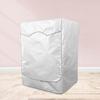 Washing Machine Cover Breathable Dust-proof Silver Color Good Heat Dissipation Washer Cover for Balcony
