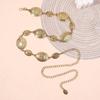 1 Piece Set of Waist Chain Accessories for Women's Retro Bohemian Ethnic Style High-end Silver Metal Chain Belt with Skirt Belt