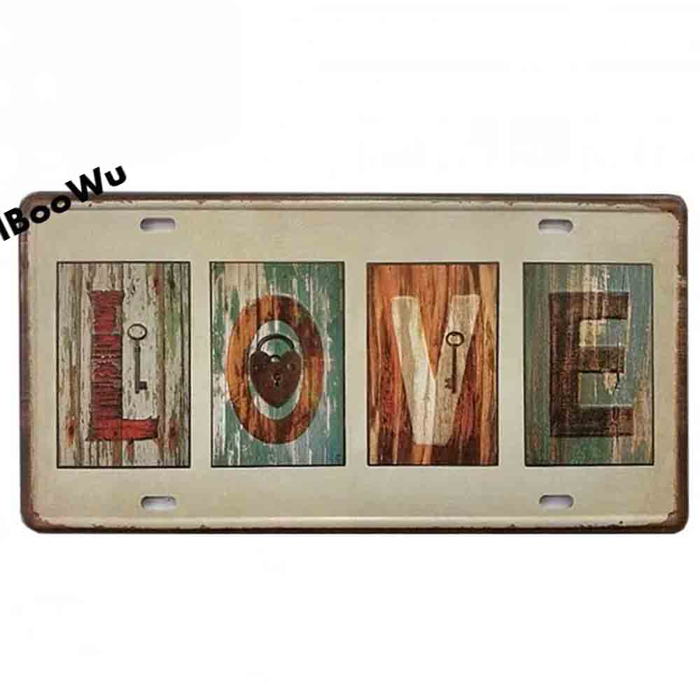 Worldwide Popular City License Plate Poster Vintage Retro Wall Decor Canada/London/Brazil Metal Tin Sign Plaques Poster