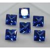 6 Pcs SQUARE SHAPE Natural Blue Sapphire   5x5mm Loose Gemstone Lot