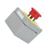Switch Box 1 Button Emergency Stop Control Operation Box IP66 Dustproof Waterproof 80x75x6080x75x60