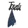 Hook Rack with 5 Hooks Towels Shaped Wall-Mounted Hook Rack Nail-free Drilling Storage Hook Rustproof Kitchen Towel Hooks Hanger