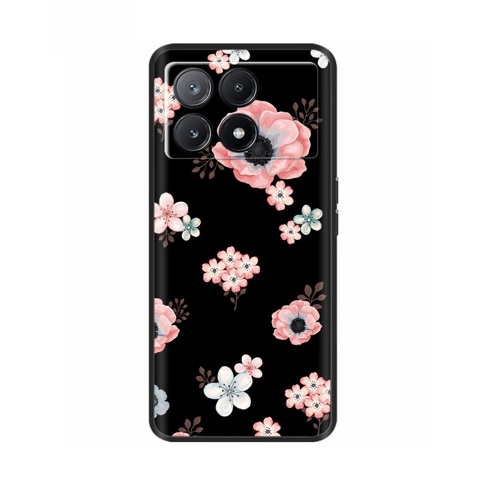 Phone Case For Poco X6 Pro Coque Cover For Poco X6 Neo Pocox6 Pro 5G Soft Black Silicone Bumper Shockproof Case Protection Shell