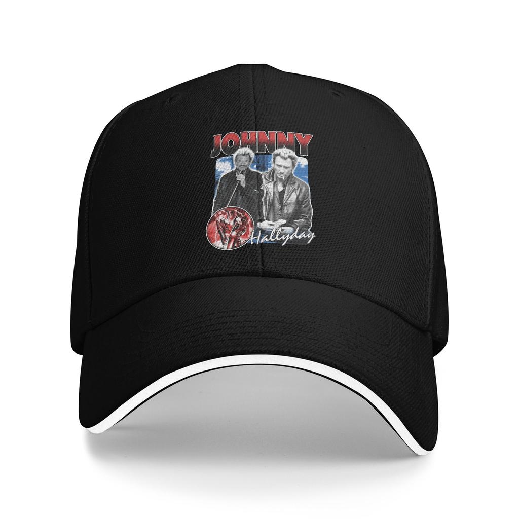 Johnny Hallyday Baseball Cap Adult French Singer Rock Music Adjustable Dad Hat for Unisex WoUnisex Sports Snapback Hats