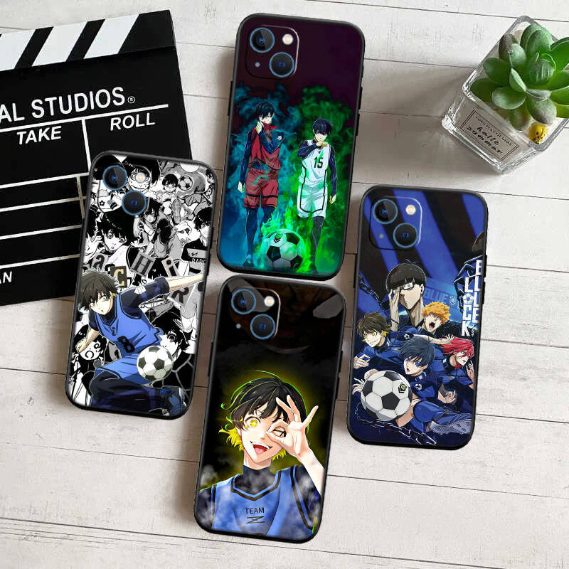 MH58 Футбольный Синий Замок Чехол для Телефона для iPhone 7 8 11 12 13 14 15 16 17 16E XS Pro Max XR X SE Air