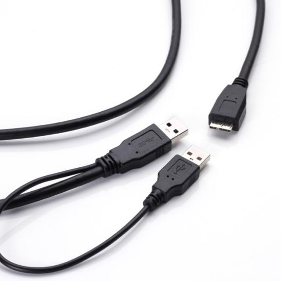 Кабель-переходник USB 3.0 A на Micro B Шнур питания USB 2.0 для жесткого диска SSD