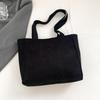 Large Capacity Casual Tote Bag For Women In Black Beige Green Brown Retro Style