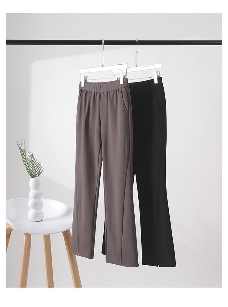 Fashionable Commuting Split Flared Pants
