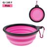 1PC 350ml Soft Silicone Pet Dog Bowl Folding Travel For Portable Collapsible Food Water Feeding Hanging Storage Odorless