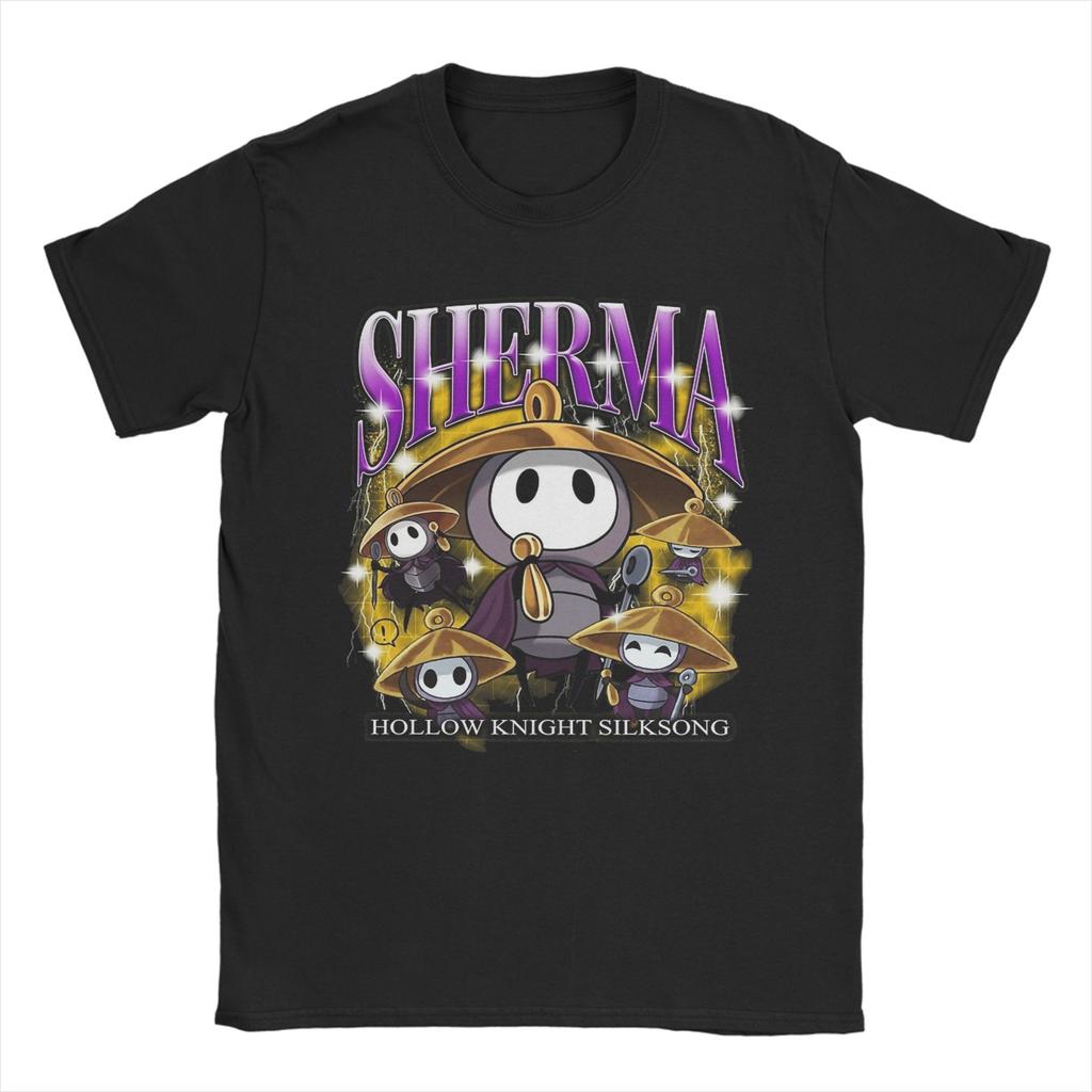 Hollow Knights Silksongs TShirts Unisex Vintage Cotton Tee Shirt Round Neck Short Sleeve T Shirt Gift Tops