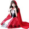 Little Red Riding Hood Cosplay Halloween Large Size Up To XXXL Costume Adult Christmas Party Event Cloak Hood [amaletPlay] Women's (XXL)