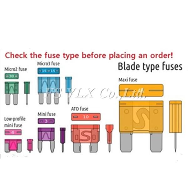 FSYLX 2xAdd A Circuit Standard/Mini/low-profile mini/micro Fuse Boxes Holder Piggy Back Fuses Tap Dual Circuit Adapter Holder